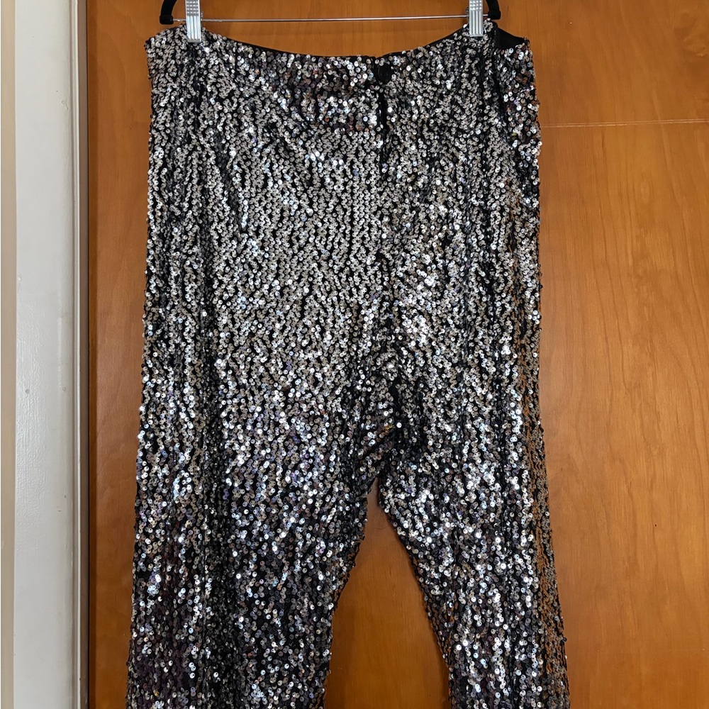 Anthropologie Maeve The Colette Cropped Sparkle Pants